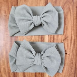 Knot Bow Headband in Sage Green